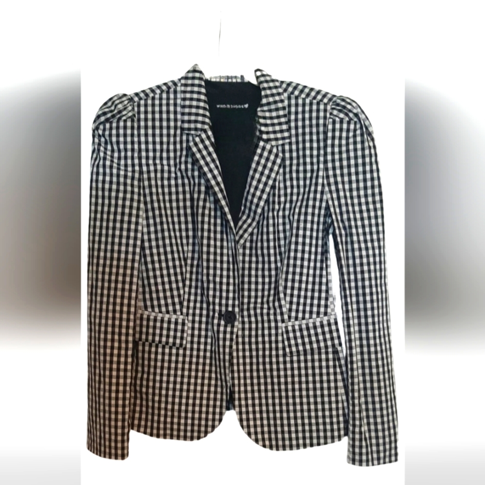 Black & White Gingham Jacket